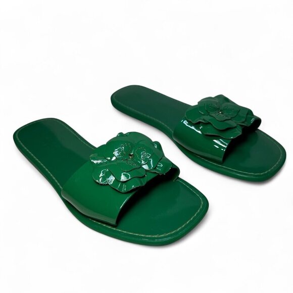 KATE SPADE Santana Slide Sandal, Green Bean, Size 7, NWOB - Picture 6 of 13